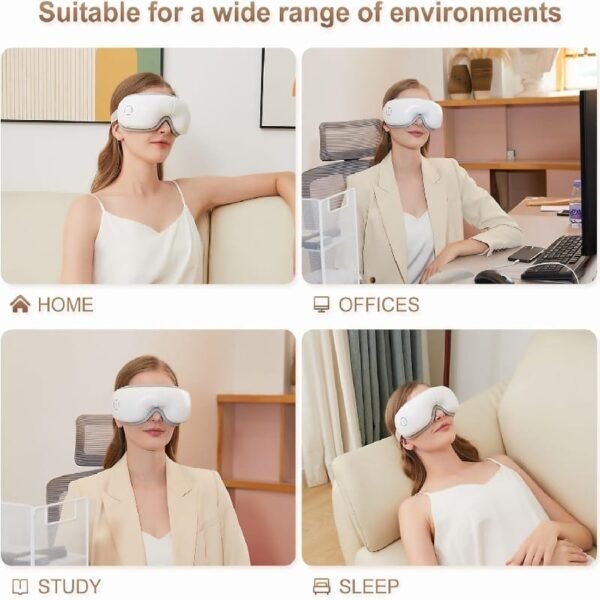 Multifunctional Eye Massager with Heat, Bluetooth Music, and Airbag Eye Care Device, Relieves Migraines and Eye Strain, Improves Dry Eyes, and Aids Sleep - Image 6