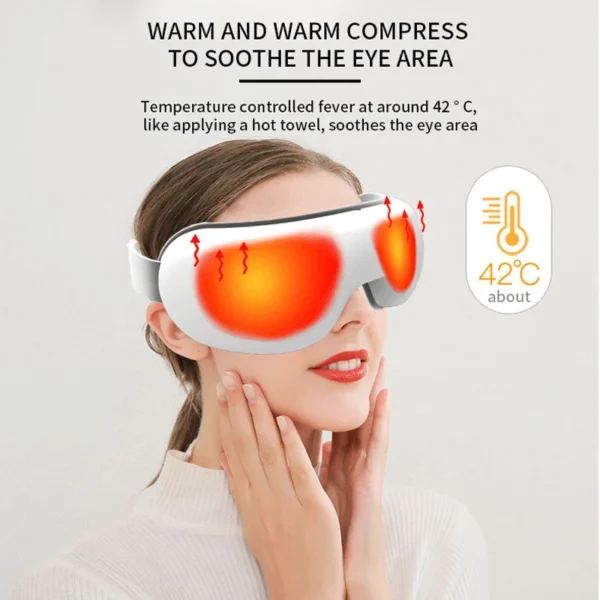 Multifunctional Eye Massager with Heat, Bluetooth Music, and Airbag Eye Care Device, Relieves Migraines and Eye Strain, Improves Dry Eyes, and Aids Sleep - Image 10