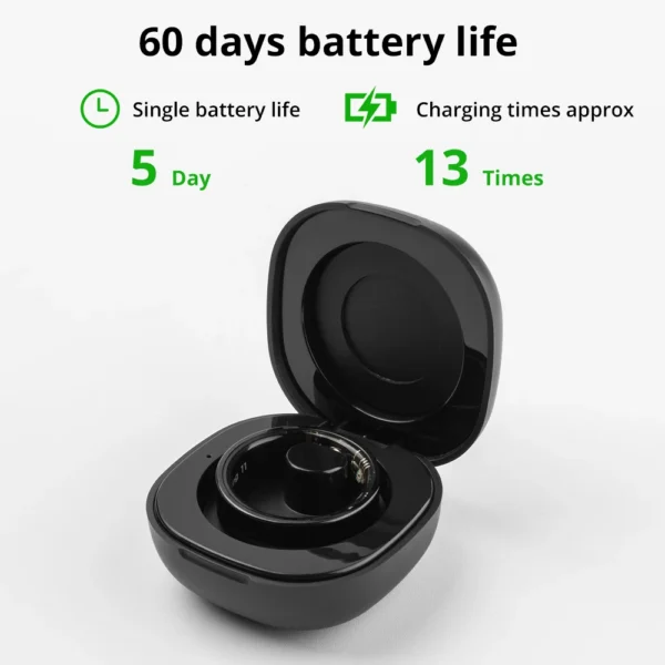 2024 COLMI R09 Smart Ring Men Women with Charging Case, Body Temperature Health and Sleep Monitor For Xiaomi Samsung Phone - Image 5