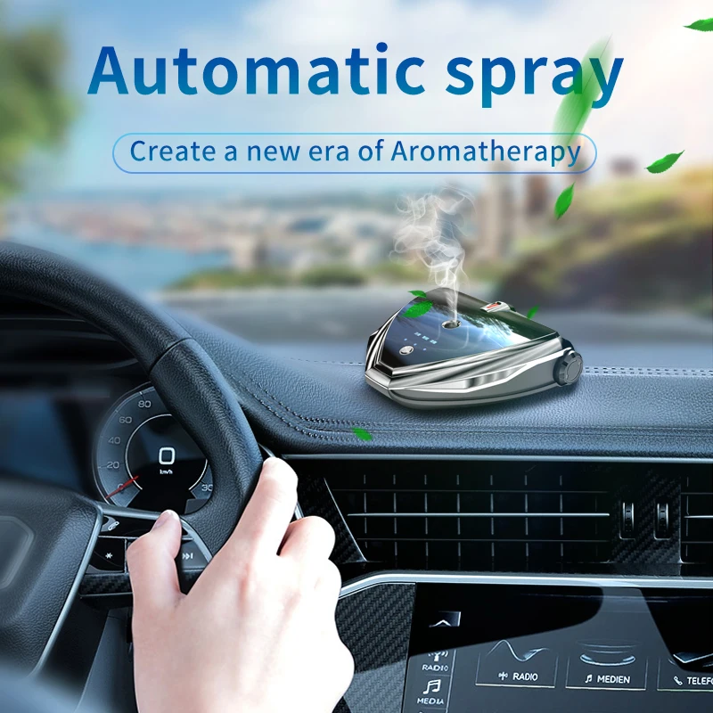 DINPHONE Car Air Freshener Smart Adjust Car Aroma Perfume Essential Oils Diffuser Car Fragrance For Auto Interior Accessories