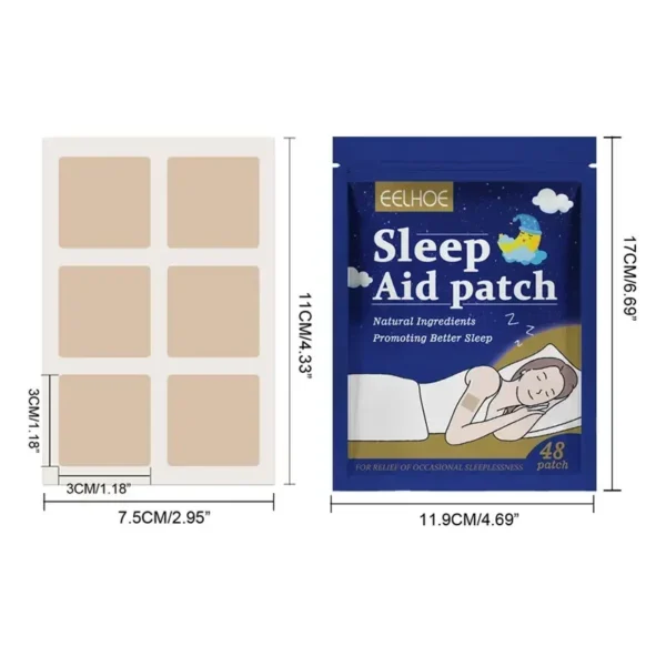 New 48pcs Insomnia Treatment Relieve Anxiety Decompression Headache Neurasthenia Soothing Plasters Body Relaxing Sleeping Patch - Image 6