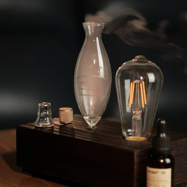 Aroma Diffuser Vintage Tungsten Filament Lamp Aromatherapy Machine Humidifier Lighting Sandalwood Pure Essential Oil Diffuser