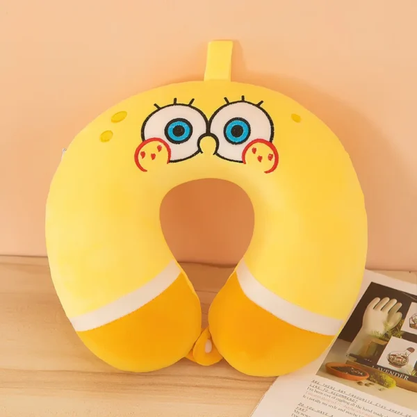 SpongeBob Patrick Star Cosplay Neck Pillows Kawaii Cartoon Memory Foam U-Shaped Pillow Soft Comfortable Airplane Travel Pillow - Image 6