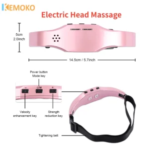 Electric Head Massager Migraine Release Therapy Recharge Machine Head Relax Improve Sleep Health Stress Relief Brain Massager