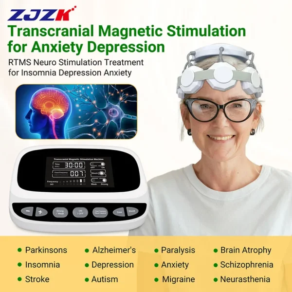 Upgrade Rtms Therapy Neurofeedback Magnetic Stimulation Device for Major Depressive Disorder Treatments Smoking Cessation Autism