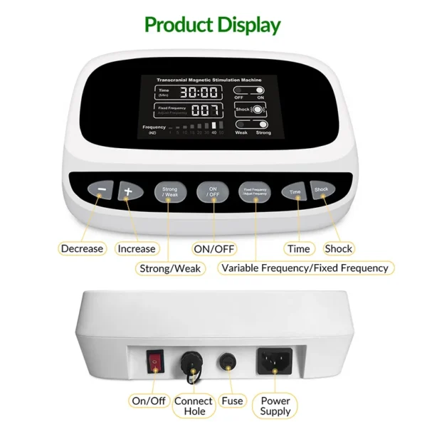 Upgrade Rtms Therapy Neurofeedback Magnetic Stimulation Device for Major Depressive Disorder Treatments Smoking Cessation Autism - Image 4