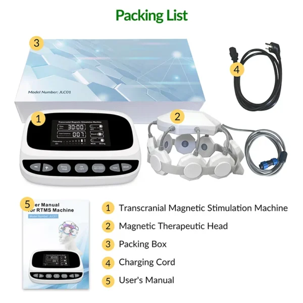 Upgrade Rtms Therapy Neurofeedback Magnetic Stimulation Device for Major Depressive Disorder Treatments Smoking Cessation Autism - Image 6